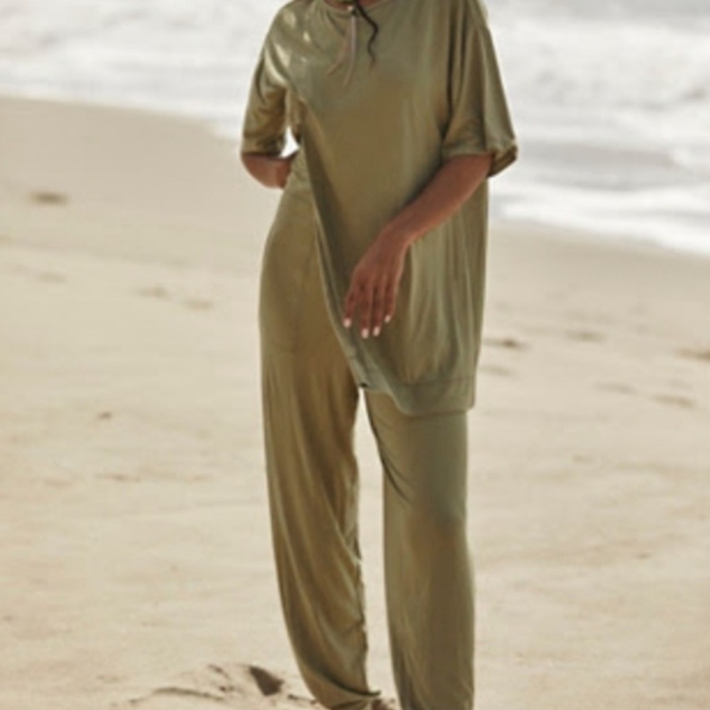 Free People Set Sun Ray Matching 2 Piece Set Green Small